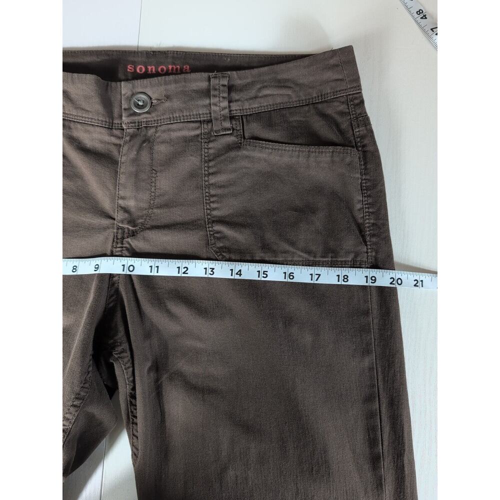 Sonoma Womens Modern Bootcut Cargo Pants Gray Original Fit Hi-Rise Stretch Sz 14 - Picture 9 of 13